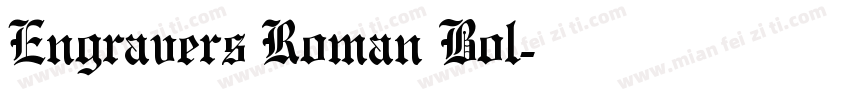 Engravers Roman Bol字体转换
